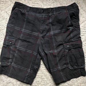 Striped cargo shorts